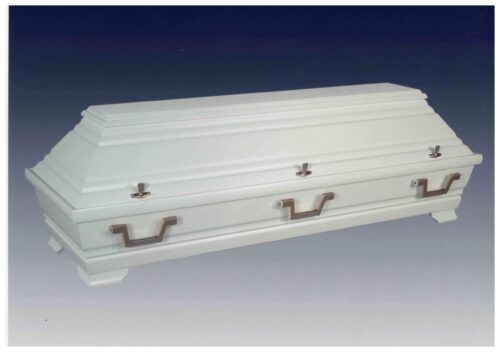 Kiefernsarg weiß Seidenmatt Nr. 2-2