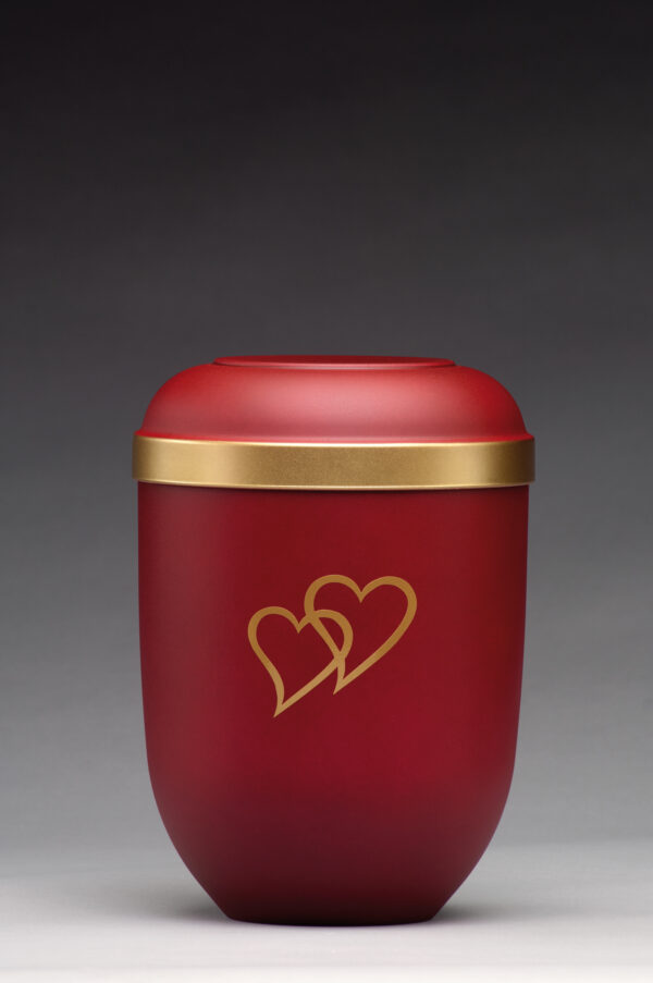 Urne 21333HZ Herzen Rot