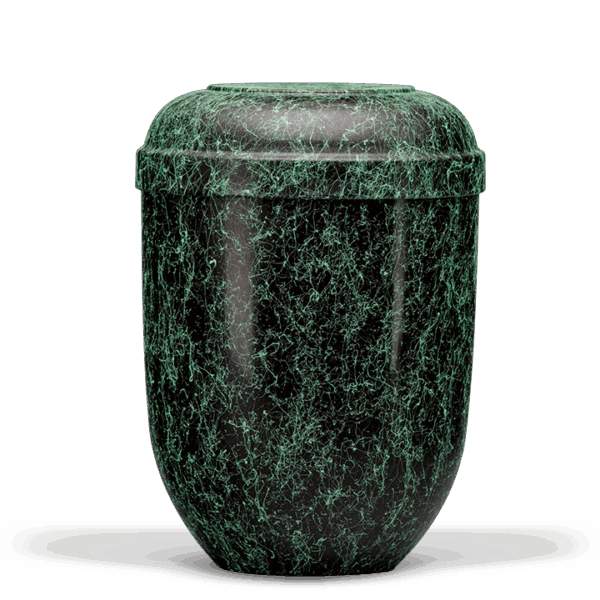 Urne 21830 marmoriert Grün