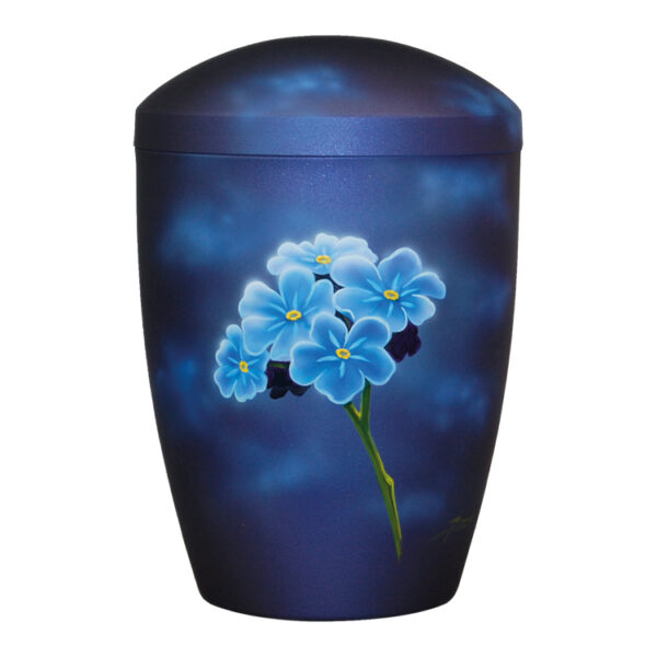 Urne 52820072 Designer BioTec Vergissmeinnicht Dunkelblau